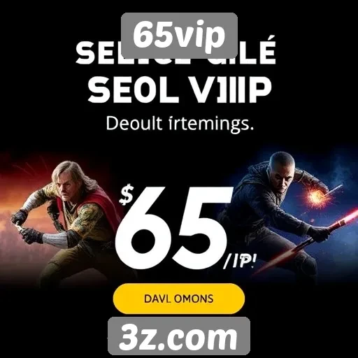 Ofertas de jogos populares no site 65vip